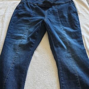 Blue Jeggings with Straight Leg and Casual Style